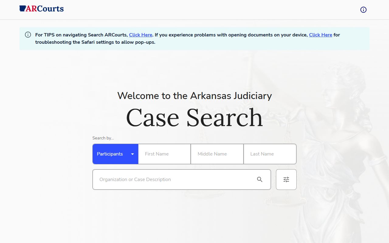 Carroll County court records after arrest Search ARCourts case search portal